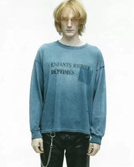 ERD Vintage Oversized Washed Long Sleeve Graphic Tee