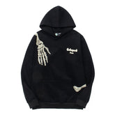 Godspeed Hip Hop Skull Print Fleece Loose Hoodie