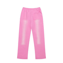 VARE Y2K Street‑Wear Elastic Waist Wide Leg Graphic Sweatpants