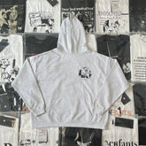 ERD melancholic Washed Fleece Oversized Graphic Hoodie
