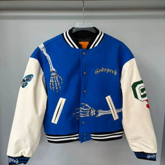 GODSPEED Vintage Fleece Padded American Varsity Jacket