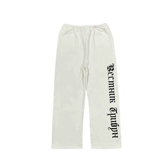 Kanye West Heavyweight Fleece Sweatpants – Off-White / Cyrillic Logo