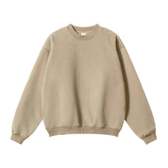 Kanye Heavyweight Vintage Washed Crewneck Sweatshirt – Khaki