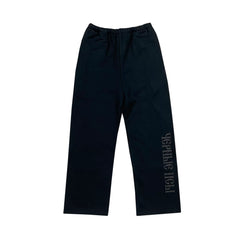 Kanye West Heavyweight Fleece Sweatpants – Black / Cyrillic Logo