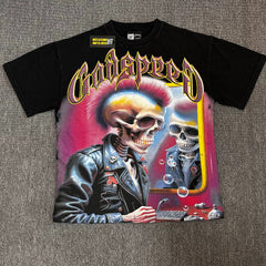 GODSPEED Vintage Washed Star Wars Rhinestone Graphic Tee