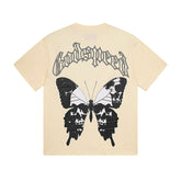 GODSPEED Vintage Skull Rider Loose Cotton Graphic Tee