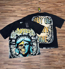 GODSPEED Vintage Angel Rhinestone Washed Cotton Tee