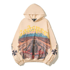 Godspeed Long Lonely Road Hoodie Bone