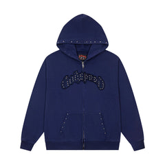 Godspeed High Street Studded Zip Up Hoodie