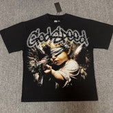 GODSPEED Vintage Angel Rhinestone Washed Cotton Tee