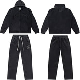 GODSPEED Vintage Washed Beaded Hoodie Sweatpants Set