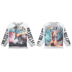 VARE Vintage Statue Graphic Long Sleeve T-Shirt