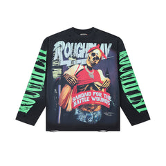 VARE Vintage Skeleton Graphic Long Sleeve T-Shirt