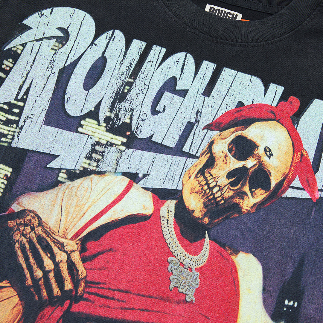 VARE Vintage Skeleton Graphic Long Sleeve T-Shirt