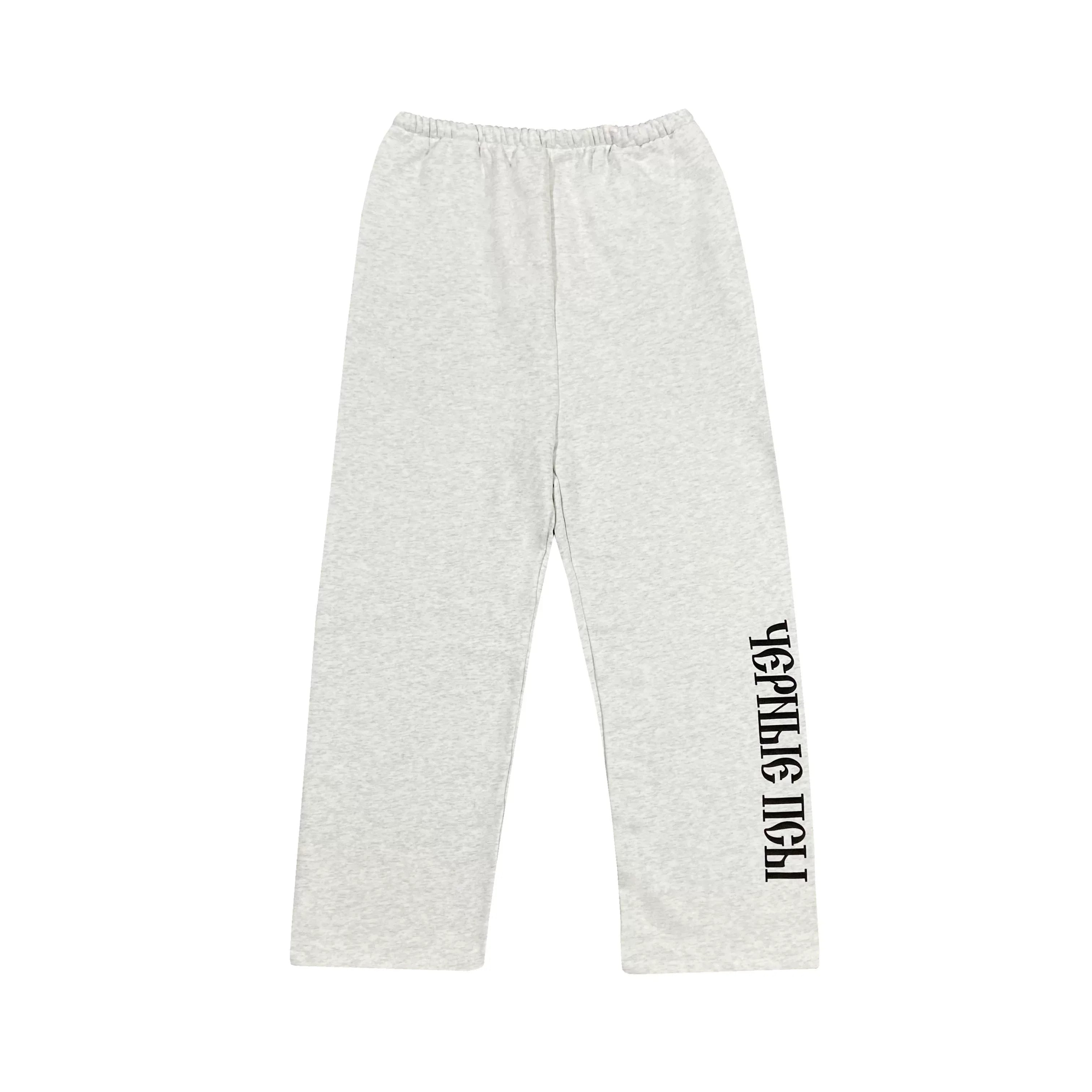 Kanye West Heavyweight Fleece Sweatpants – Grey / Cyrillic Logo