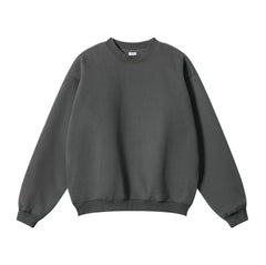 Kanye Heavyweight Vintage Washed Streetwear Crewneck Sweatshirt – Vintage Dark Grey