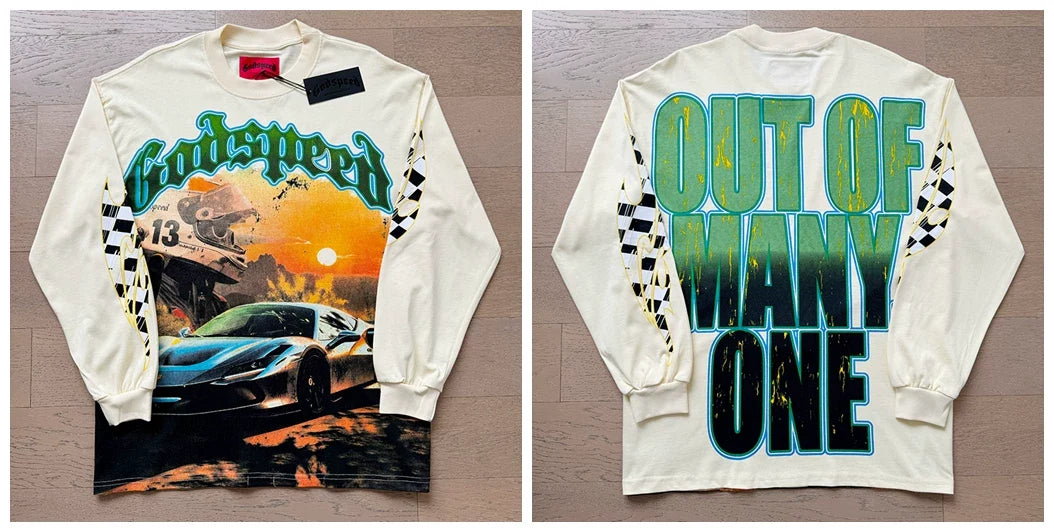 Godspeed Hip Hop Vintage Rock Heavyweight Long Sleeve