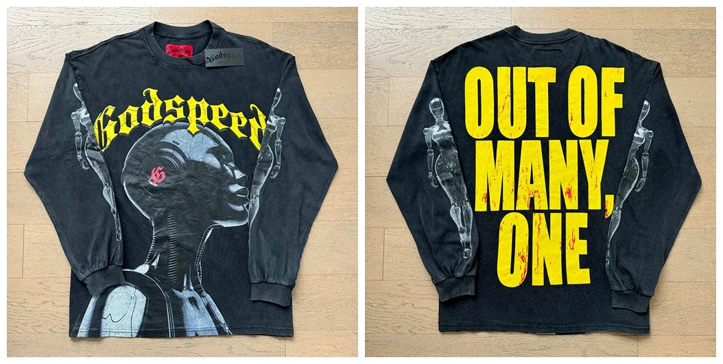 Godspeed Hip Hop Vintage Rock Heavyweight Long Sleeve
