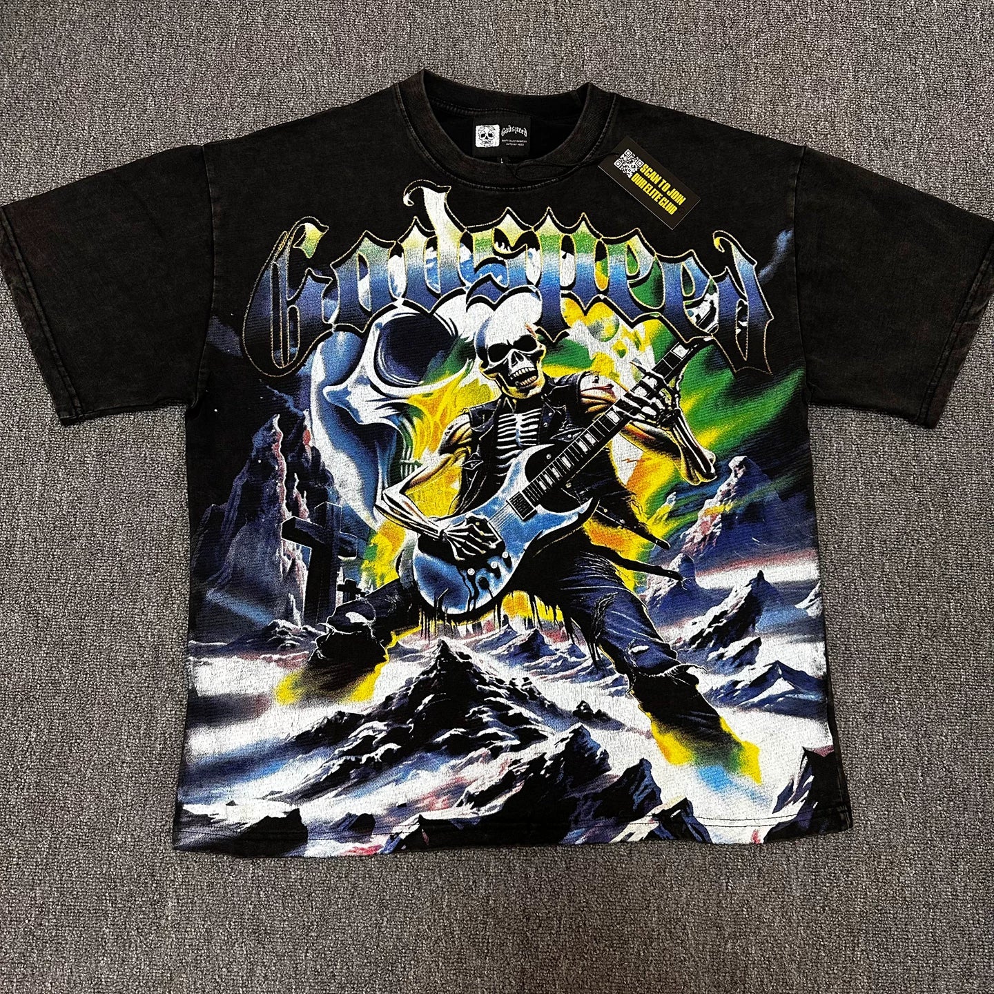GODSPEED Vintage Washed Star Wars Rhinestone Graphic Tee