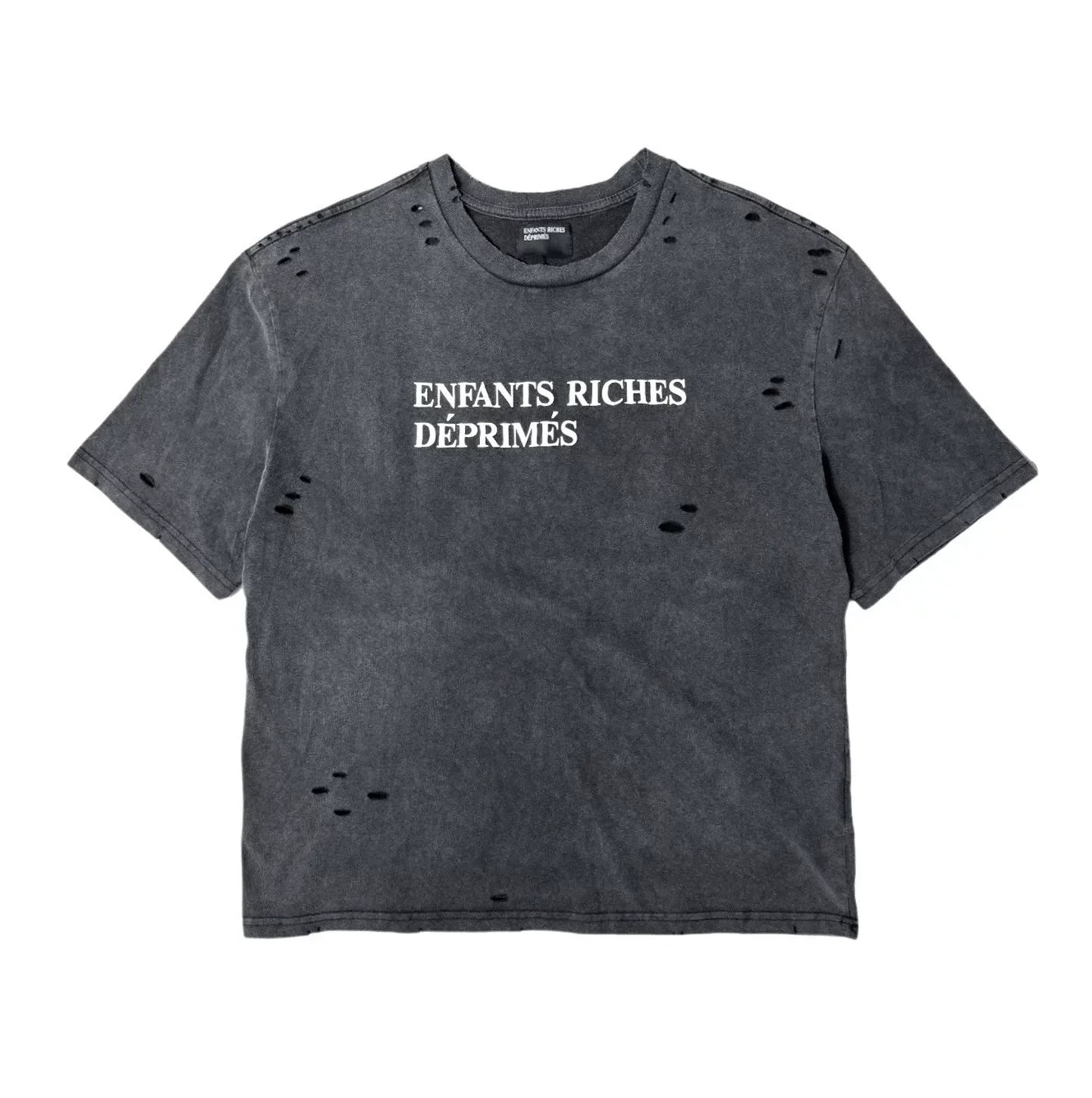 ERD melancholic Distressed Washed Cotton Graphic Tee