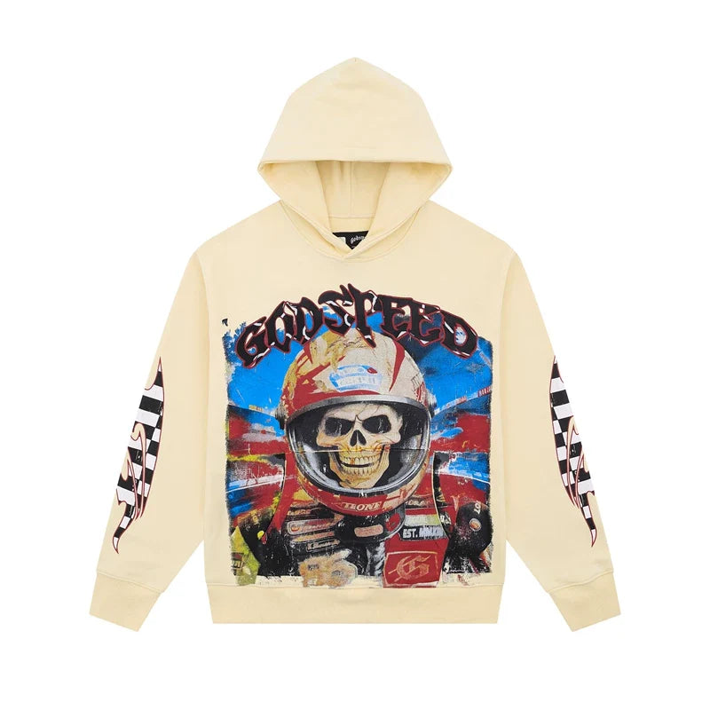Godspeed Hip Hop High Street Printed Hoodie
