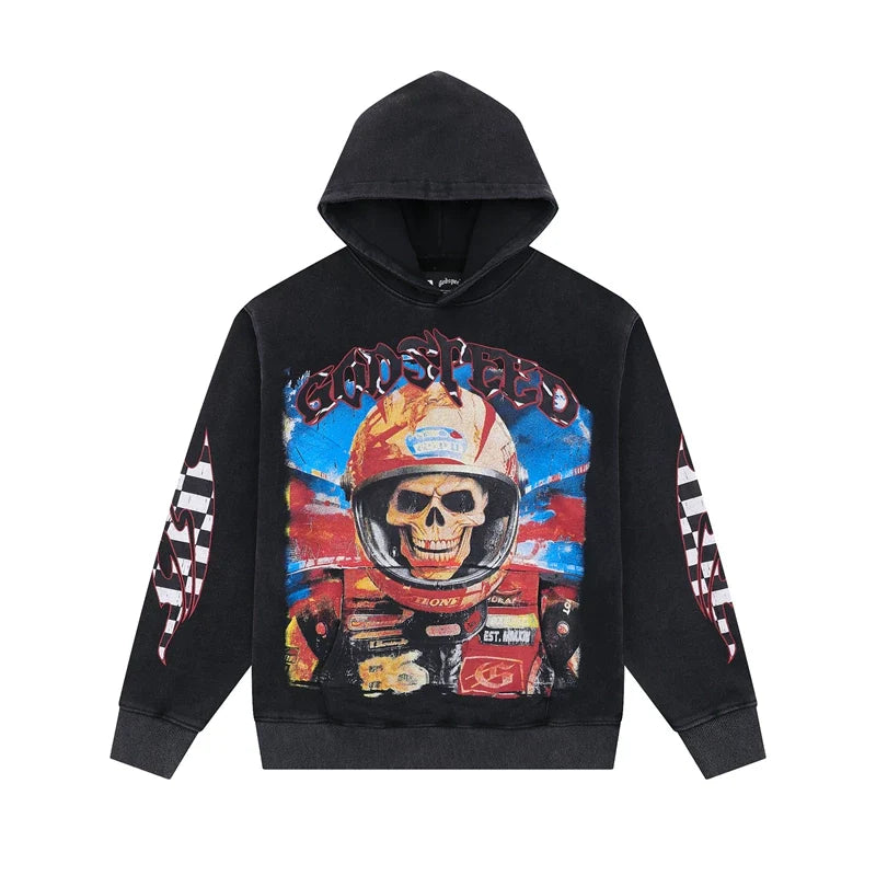 Godspeed Hip Hop High Street Printed Hoodie