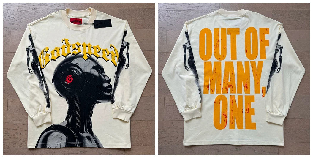 Godspeed Hip Hop Vintage Rock Heavyweight Long Sleeve
