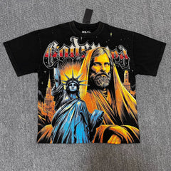 GODSPEED Vintage Washed Star Wars Rhinestone Graphic Tee