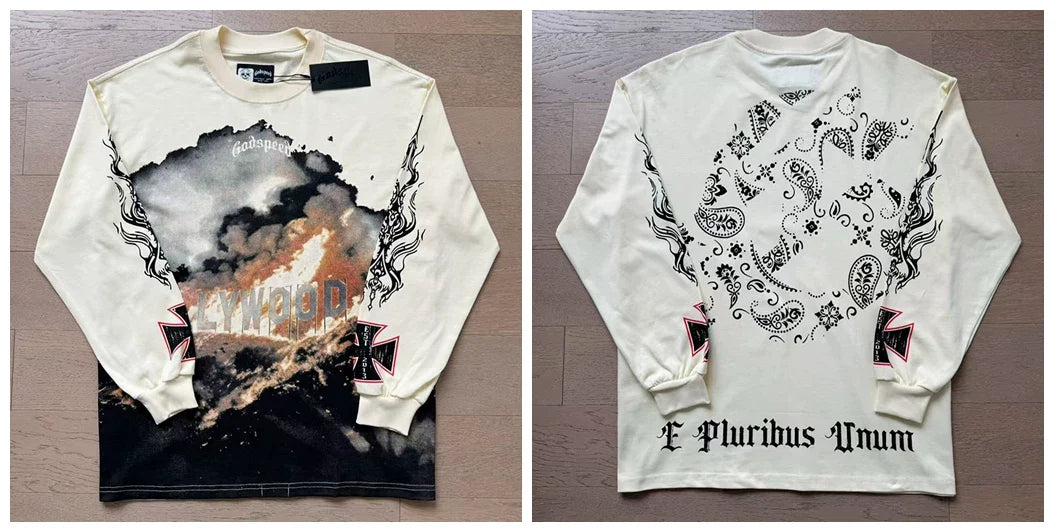 Godspeed Hip Hop Vintage Rock Heavyweight Long Sleeve