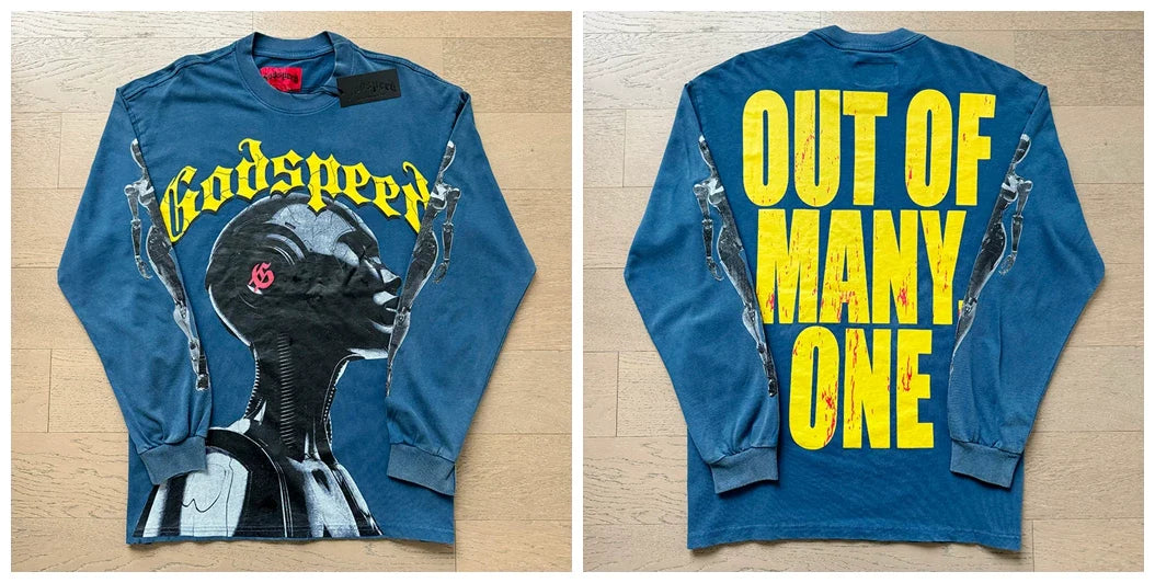 Godspeed Hip Hop Vintage Rock Heavyweight Long Sleeve