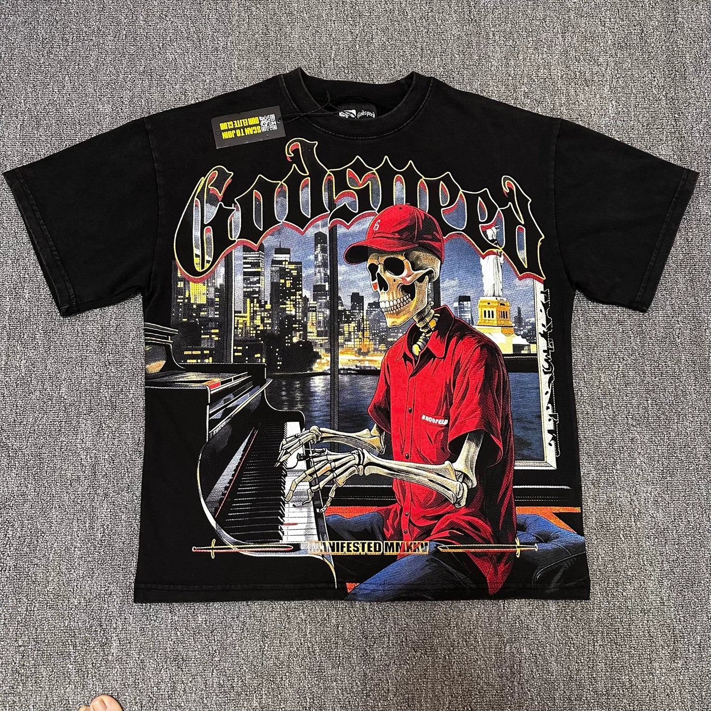 GODSPEED Vintage Washed Star Wars Rhinestone Graphic Tee