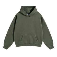 Kanye West Minimalist Heavyweight Fleece Hoodie – Olive Green