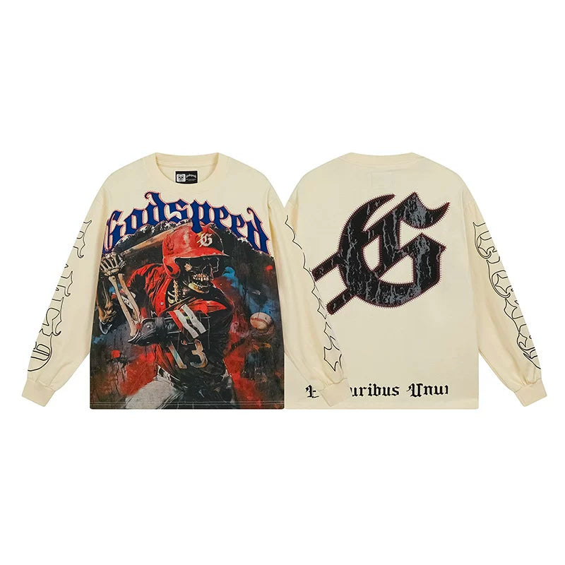 Godspeed Hip Hop Vintage Rock Heavyweight Long Sleeve