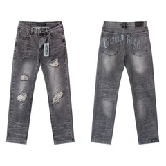 Godspeed High Street Distressed Straight Jeans
