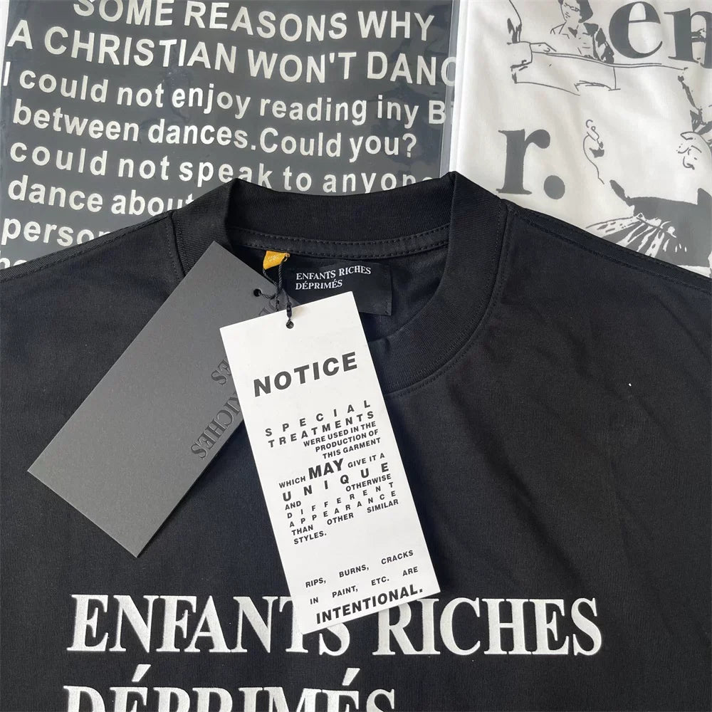 ERD Melancholy Oversized Slogan Graphic Sleeveless Tee