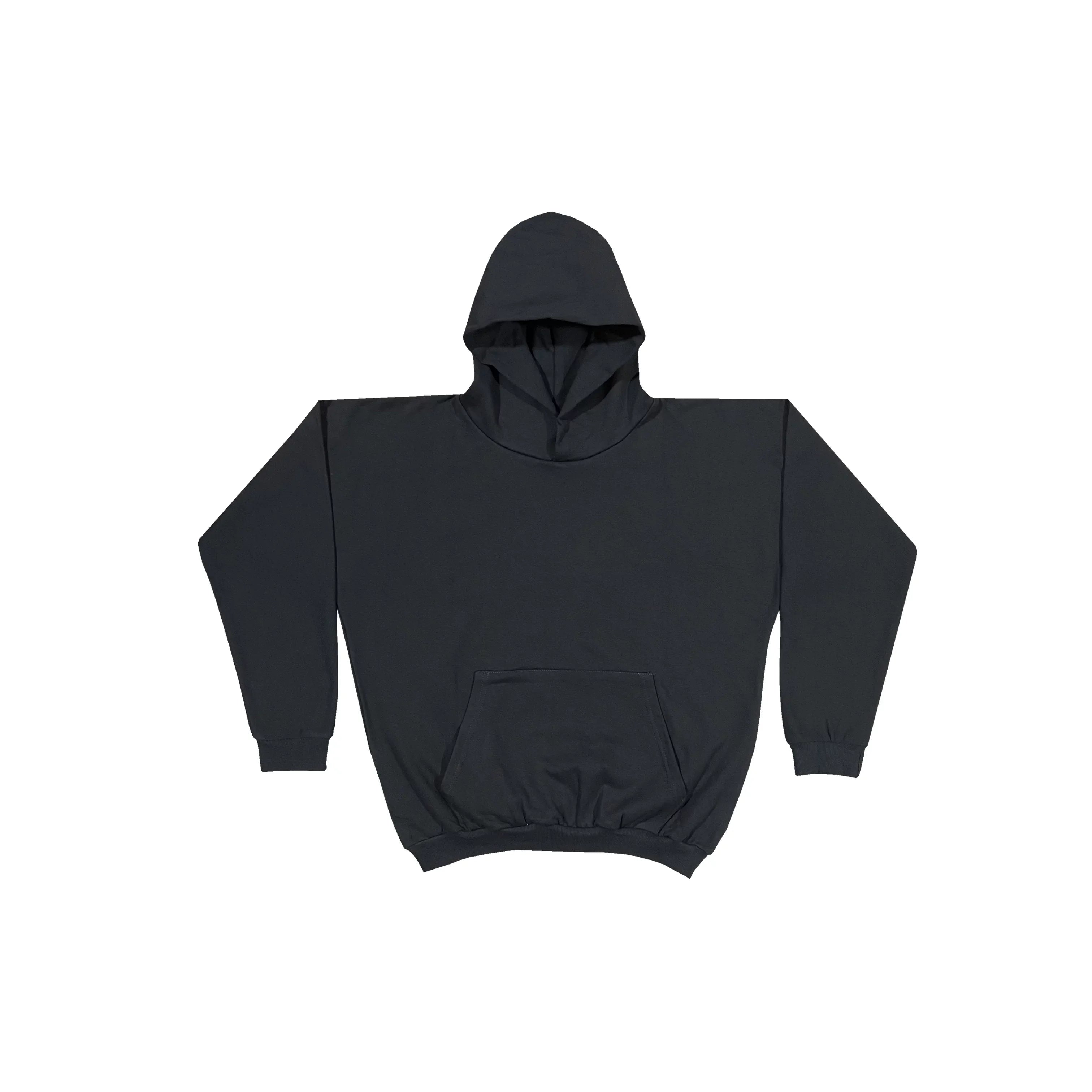 Kanye West Blank Heavyweight Fleece Hoodie – Black
