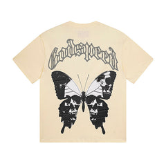 GODSPEED Vintage Skull Rider Loose Cotton Graphic Tee