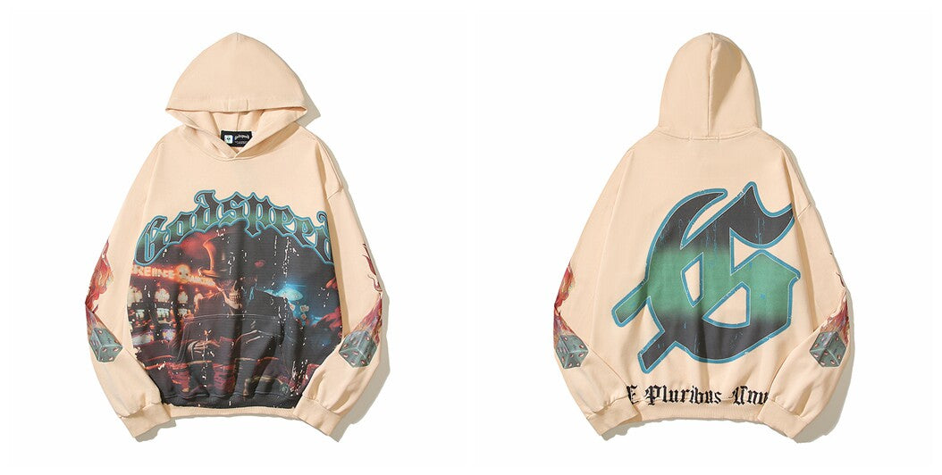 Godspeed Hip Hop Vintage High Street Printed Hoodie
