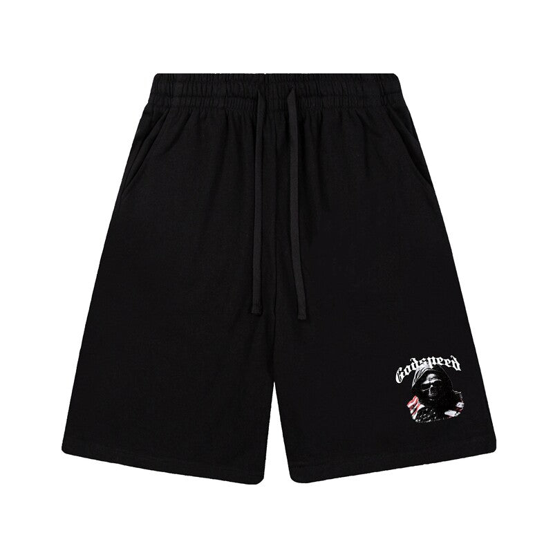 Godspeed High Street Printed Cotton Sweat Shorts