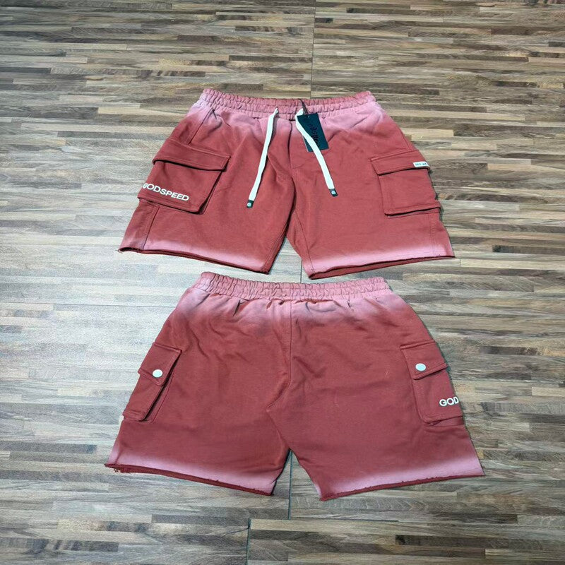 GODSPEED Vintage Cargo Multi Pocket Summer Beach Shorts