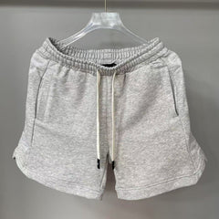 GODSPEED Vintage Side Embroidered Loose Cotton Shorts