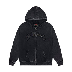 Godspeed High Street Studded Zip Up Hoodie