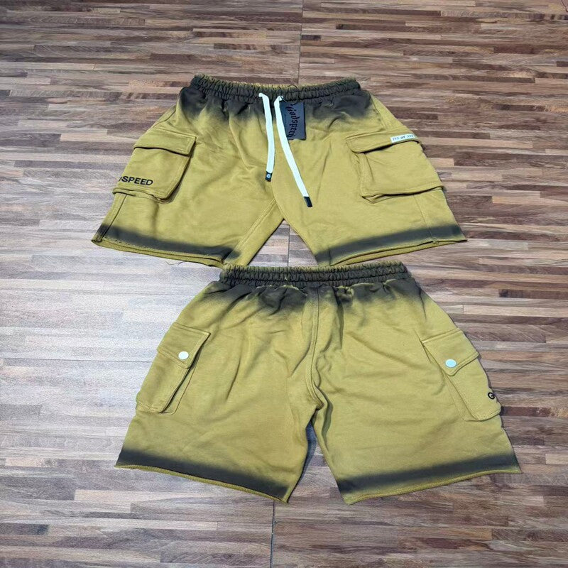 GODSPEED Vintage Cargo Multi Pocket Summer Beach Shorts