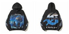 Godspeed Vintage Hip‑Hop Graphic Pullover Hoodie