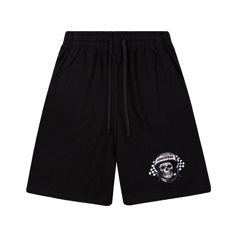 Godspeed High Street Printed Cotton Sweat Shorts