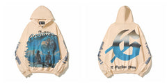 Godspeed Vintage Hip‑Hop Graphic Pullover Hoodie