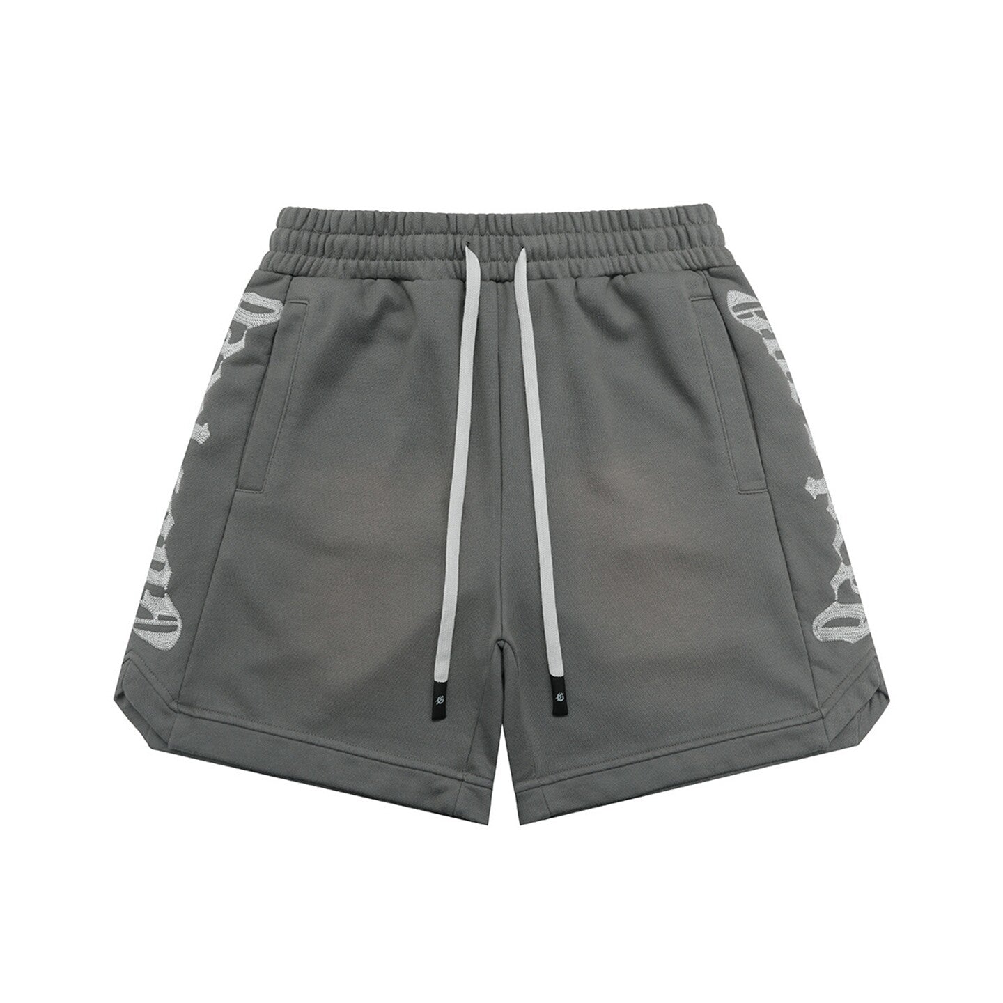 GODSPEED Vintage Side Embroidered Loose Cotton Shorts