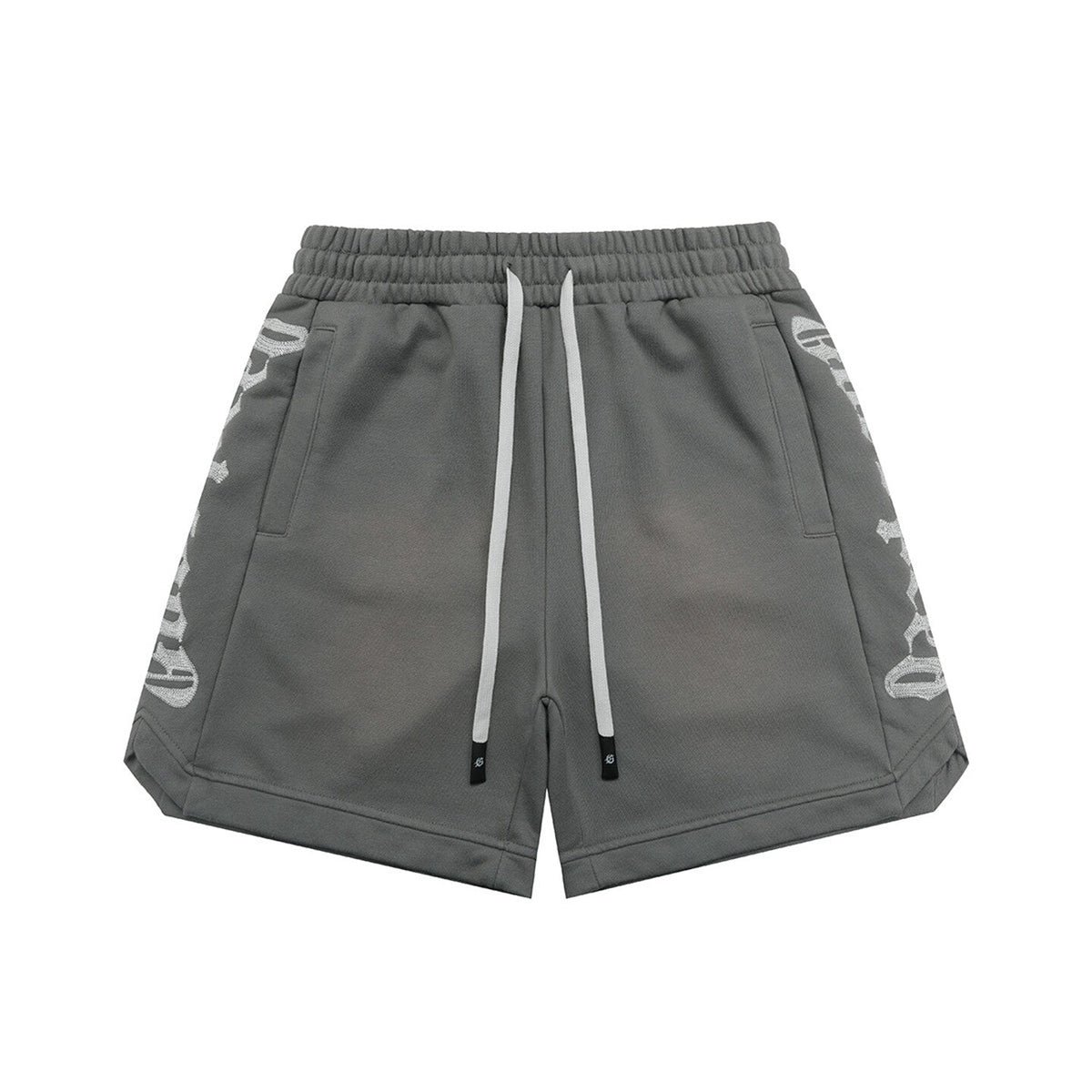 GODSPEED Vintage Side Embroidered Loose Cotton Shorts