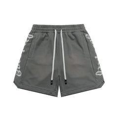 GODSPEED Vintage Side Embroidered Loose Cotton Shorts